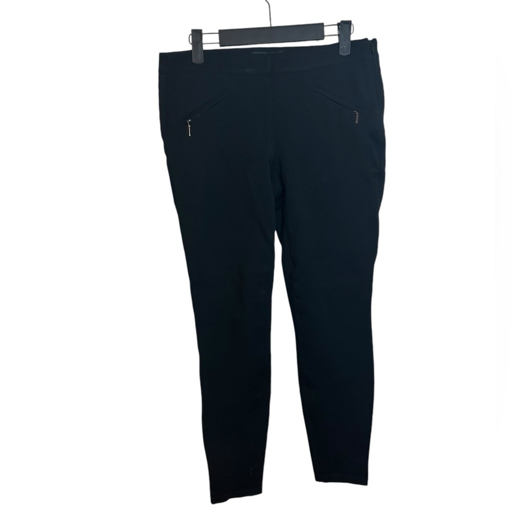 Abs Platinum Black Skinny Leg Zip Pocket Pants